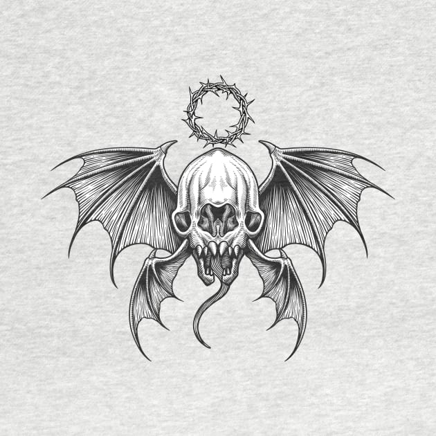 Bat skull by Arjanaproject